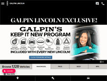 Tablet Screenshot of galpinlincoln.com